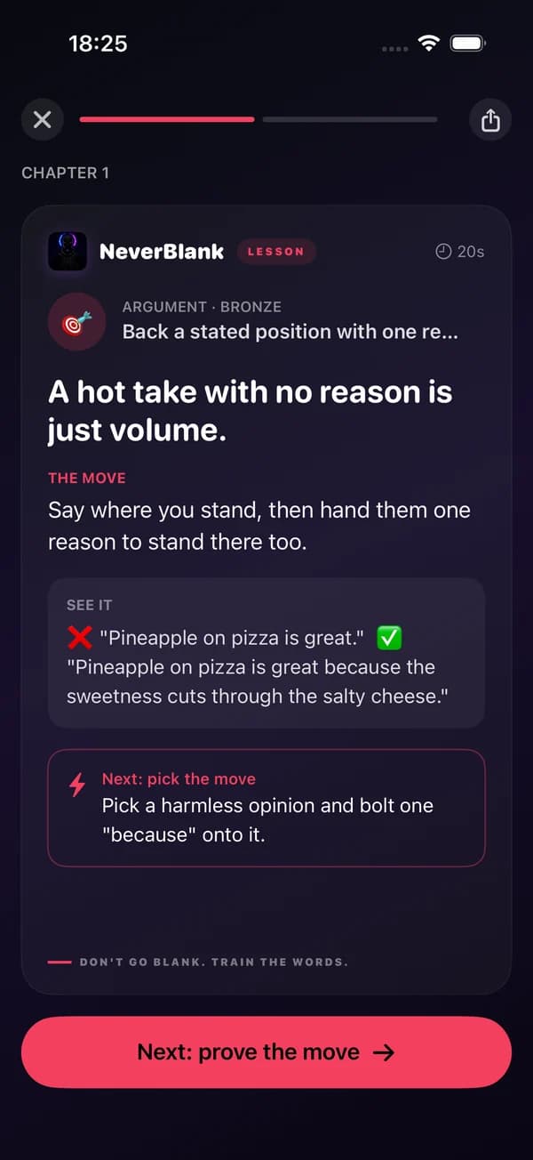 A lesson: a hot take with no reason is just volume
